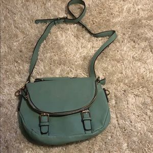 Teal crossbody bag